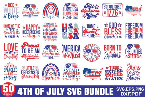 4th of July SVG Bundle: Premium Graphics for Crafts