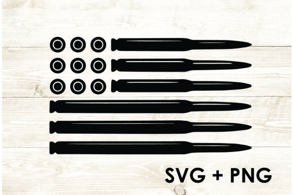 American Flag Bullets: Bold Graphics for Crafts