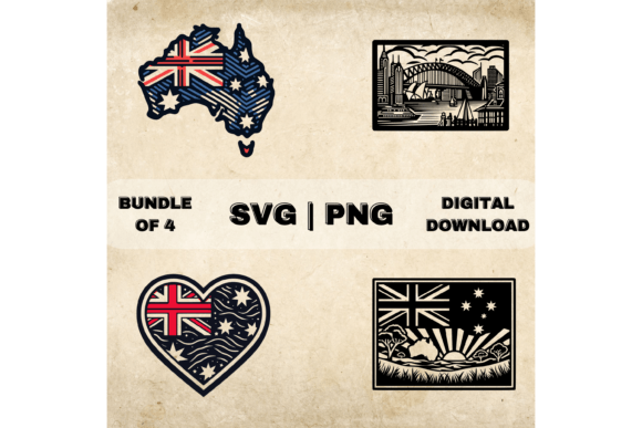 Australia Map SVG Bundle: Graphics for Crafts & Brands