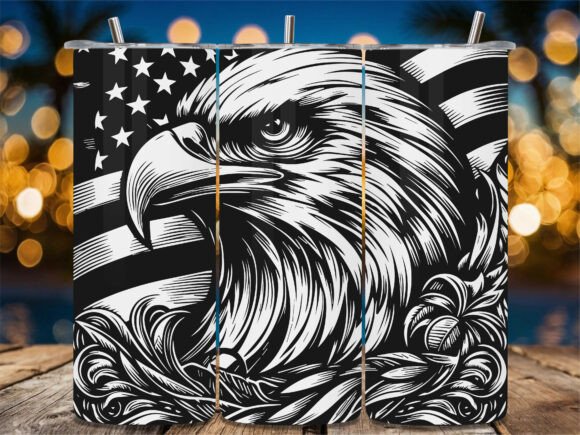 Bald Eagle American Flag: Graphics for Crafts