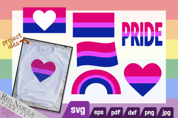 Bisexual Flag Clipart for Graphics & Crafts