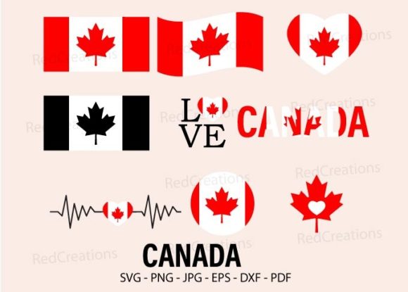 Canada Flag Svg for Graphics and Crafts Review