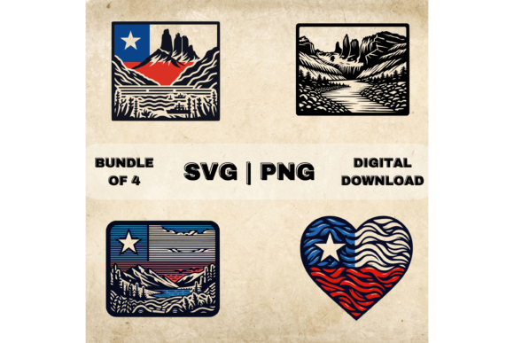 Chile Flag SVG Bundle: Graphics for Crafts & Brands