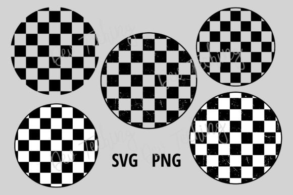Circle Checkered SVG: Graphics for Crafts