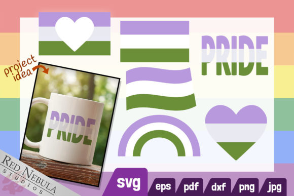 Genderqueer Flag Clipart for Crafts & Graphics