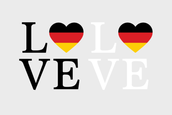 Germany Flag, Love Germany, SVG PNG