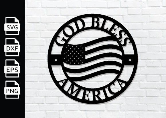God Bless America Sign: Premium Graphics for Crafts