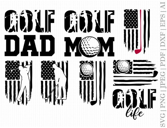 Golf Flag Bundle SVG: Graphics and Crafts Made Simple