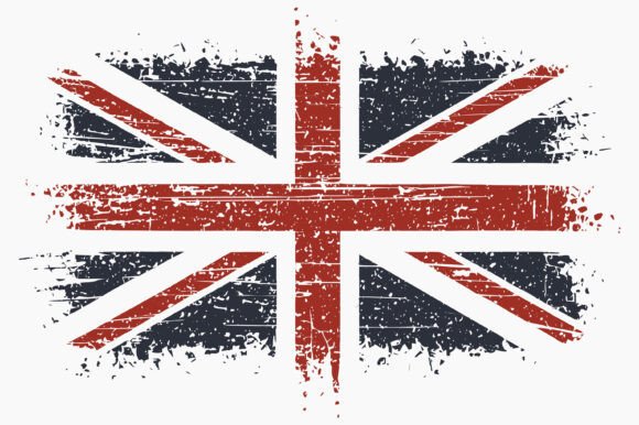 Grunge Union Jack Vector for Crafts & Graphics