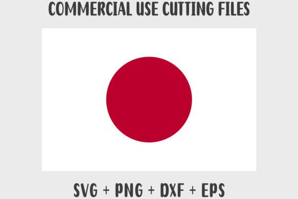 Japan Flag SVG Original Colors for Graphics and Crafts