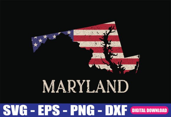 Maryland Map SVG: Premium Graphics for Crafts