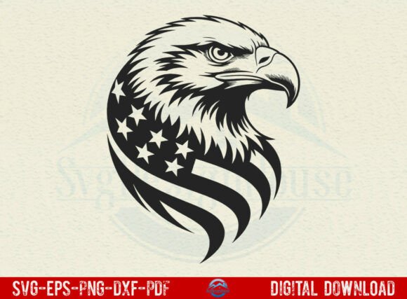 Patriotic Eagle SVG: Bold Graphics for Crafts