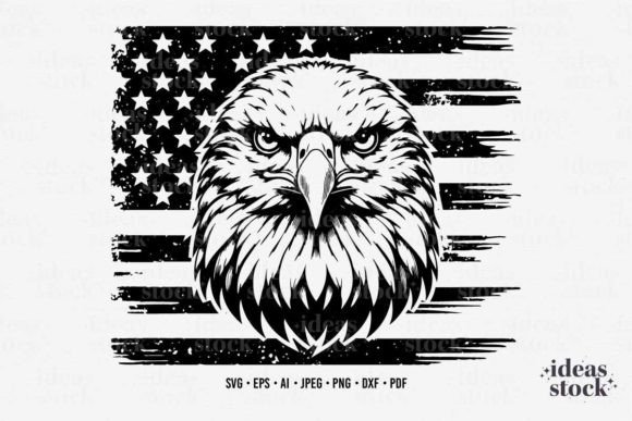 Patriotic SVG Eagle: Premium Graphics for Crafts