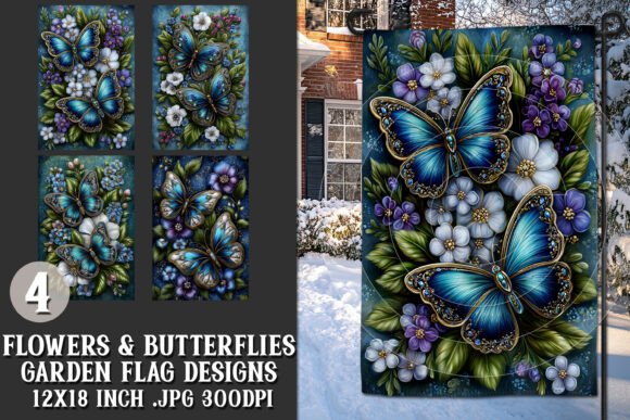 Review: Butterflies Garden Flag Designs, S2 for Real Projects