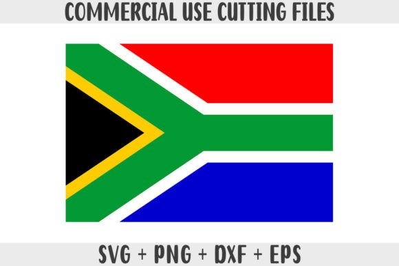 South Africa Flag SVG Original Colors Graphics