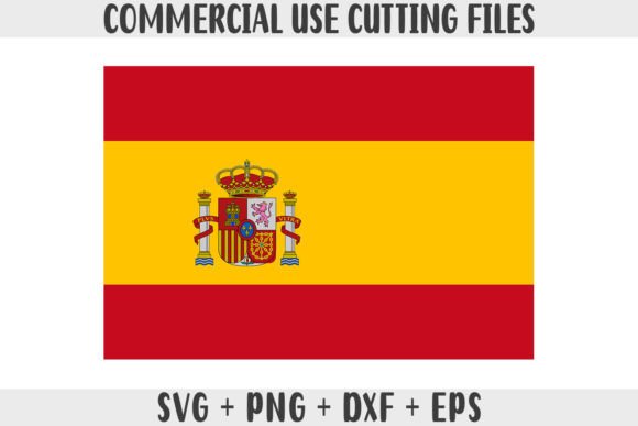 Spain Flag SVG Original Colors Graphics