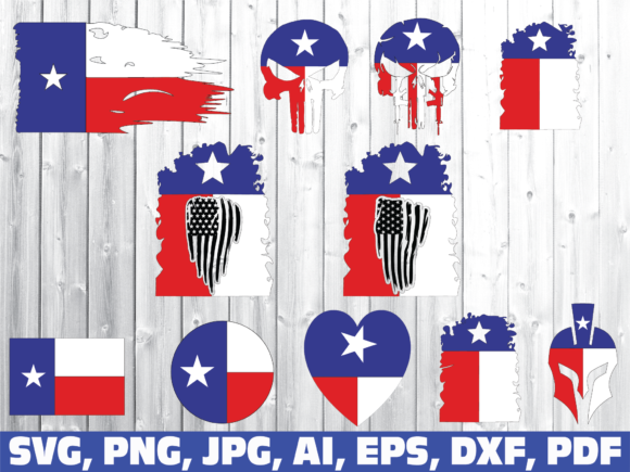 Texas American Flag Graphics and Crafts
