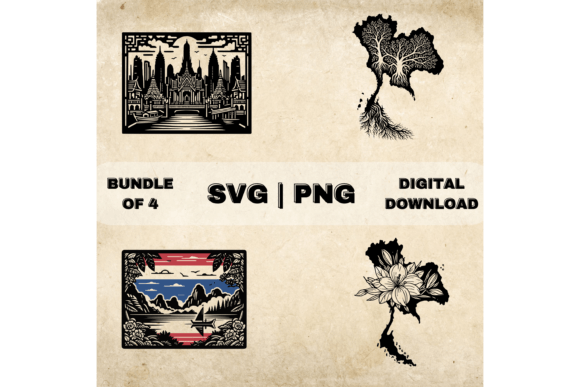 Thailand SVG Bundle: Graphics for Crafts & Brands